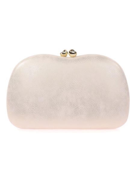 Bolso clutch de fiesta polipiel oro-claro
