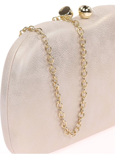 Bolso clutch de fiesta polipiel oro-claro 2