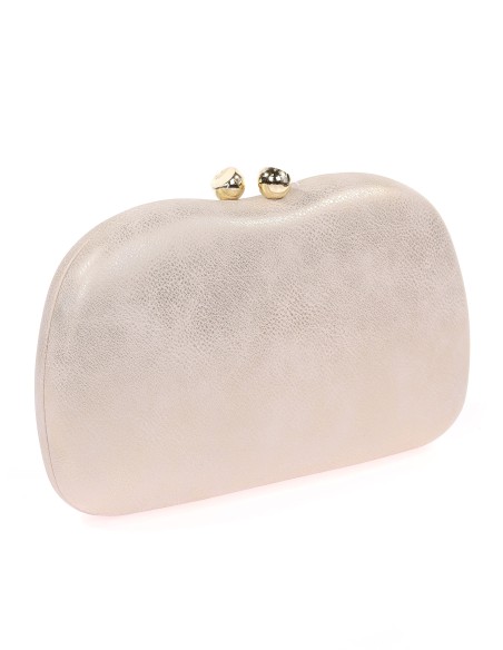 Bolso clutch de fiesta polipiel oro-claro