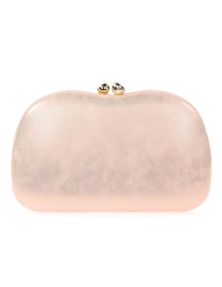 Bolso clutch de fiesta polipiel champan