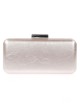 Bolso clutch de fiesta polipiel plata