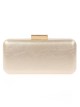Bolso clutch de fiesta polipiel oro-claro