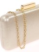 Bolso clutch de fiesta polipiel oro-claro