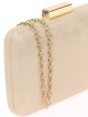 Bolso clutch de fiesta polipiel oro