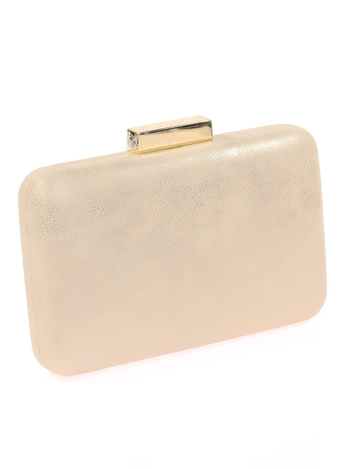 Bolso clutch de fiesta polipiel oro