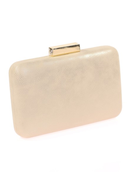 Bolso clutch de fiesta polipiel oro