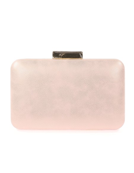 Bolso clutch de fiesta polipiel nude