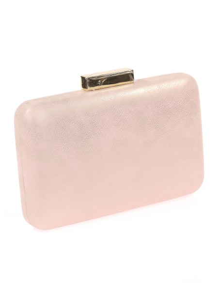 Bolso clutch de fiesta polipiel nude