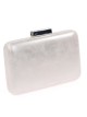 Bolso clutch de fiesta polipiel plata