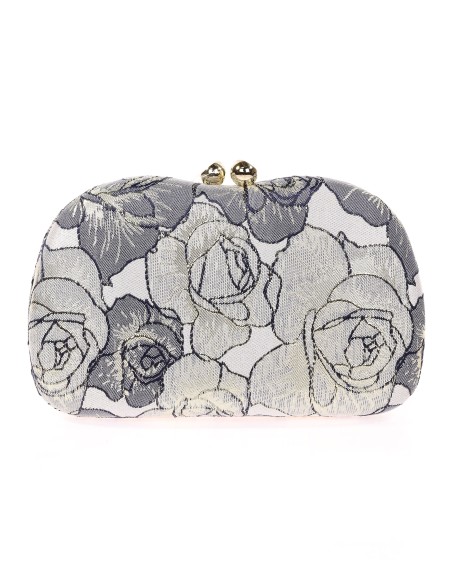Bolso clutch de fiesta bordado negro