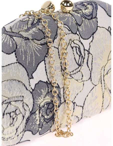 Bolso clutch de fiesta bordado negro