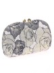 Bolso clutch de fiesta bordado negro
