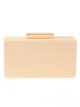 Bolso clutch de fiesta rafia beige