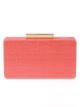 Bolso clutch de fiesta rafia rojo