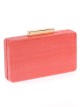 Bolso clutch de fiesta rafia rojo