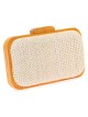 Bolso clutch de fiesta rafia madera beige