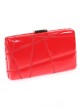 Bolso clutch de fiesta bordado acharolado rojo