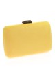 Bolso clutch de fiesta antelina amarillo