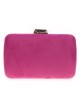 Bolso clutch de fiesta antelina buganvilla