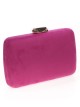 Bolso clutch de fiesta antelina buganvilla