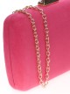 Bolso clutch de fiesta antelina fucsia