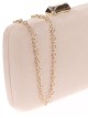 Bolso clutch de fiesta antelina nude