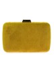 Bolso clutch de fiesta antelina oliva