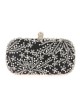 Bolso clutch de fiesta pedrería negro