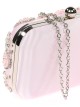 Bolso clutch de fiesta pedrería champan