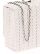 Bolso clutch de fiesta rafia blanco
