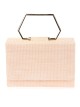 Bolso clutch de fiesta rafia nude
