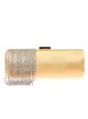 Bolso clutch de fiesta flecos pedrería oro