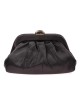 Cartera de fiesta satinado negro