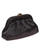 Cartera de fiesta satinado negro