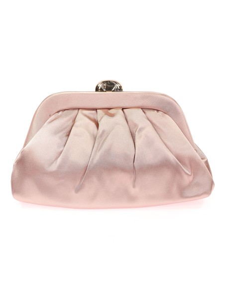 Cartera de fiesta satinado rosa-palo