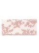 Cartera de fiesta tul bordada floral rosa