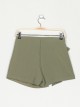 Shorts skirt with bows verde-militar