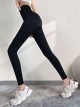 High waist soft touch anti-bleach leggings black (M/L-XL/XXL)