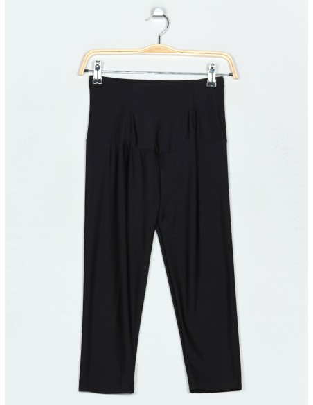 High waist soft touch capri leggings black (M/L-XL/XXL)