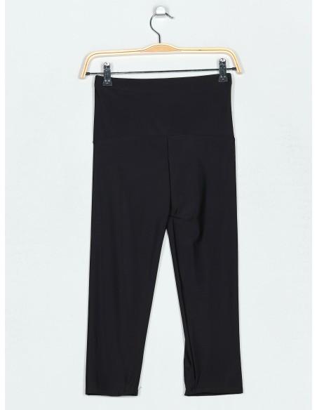 High waist soft touch capri leggings black (M/L-XL/XXL)