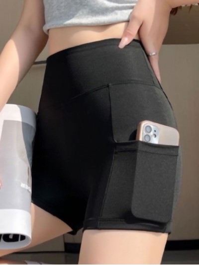 Short soft touch bolsillo negro (M/L-XL/XXL)