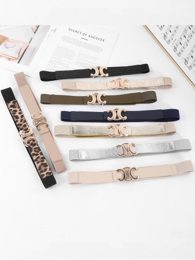 Cinturón elástico detalle metálico