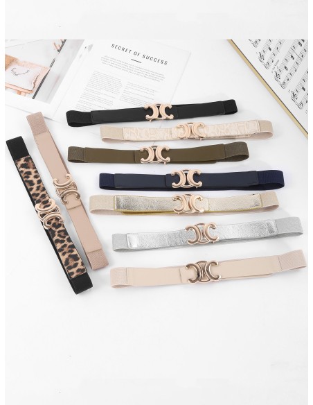 Cinturón elástico detalle metálico