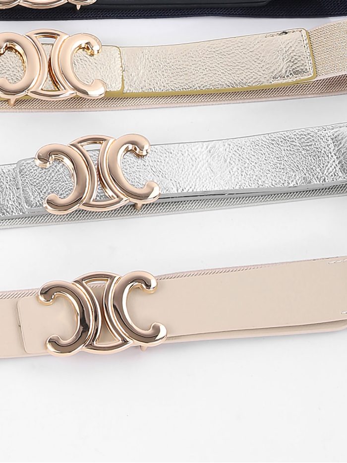 Cinturón elástico detalle metálico