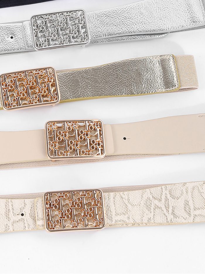 Cinturón elástico detalle metálico