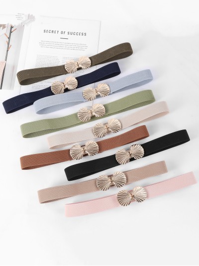 Cinturón elástico detalle metálico