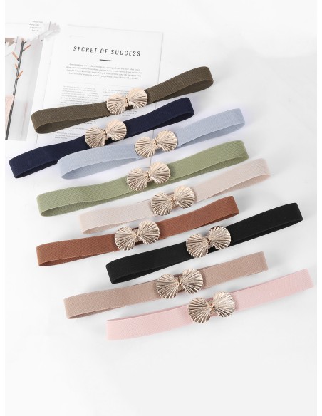 Cinturón elástico detalle metálico