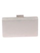 Bolso clutch de fiesta polipiel plata