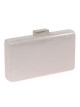 Bolso clutch de fiesta polipiel plata