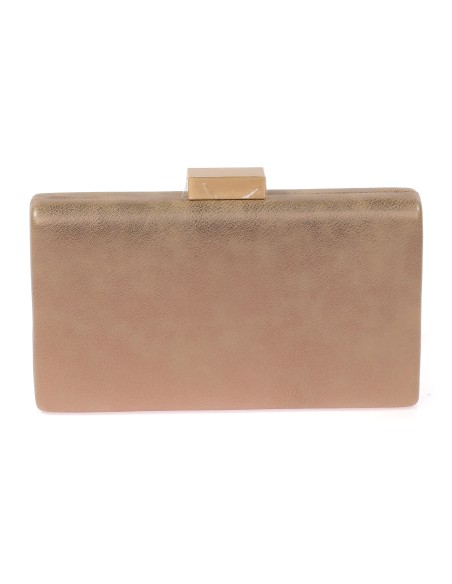 Bolso clutch de fiesta polipiel taupe
